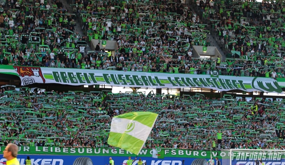 Fans des VfL Wolfsburg im Stadion