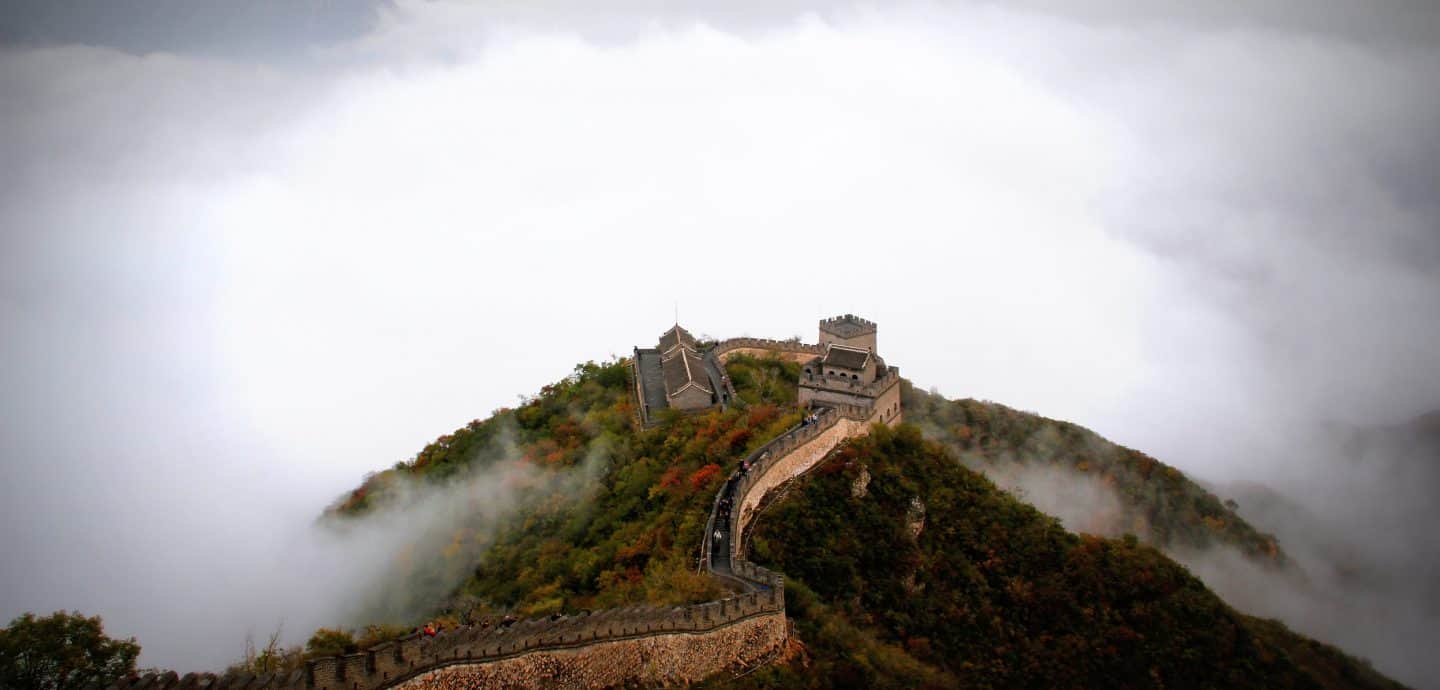 chinesische Mauer von oben